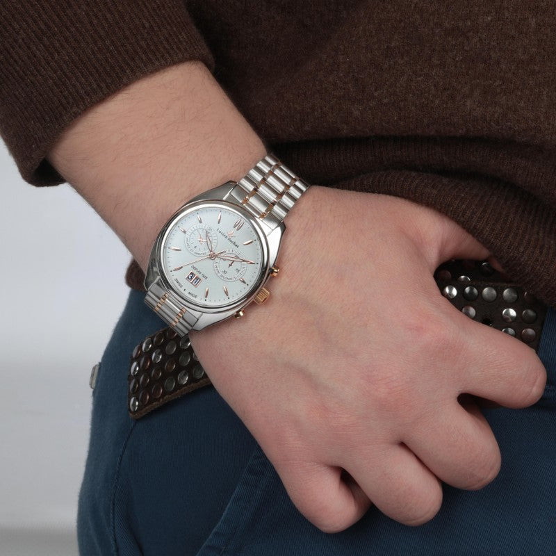 Orologio Uomo Lucien Rochat Acciaio Bicolore Quarzo Cronografo Gran Data R0473610004